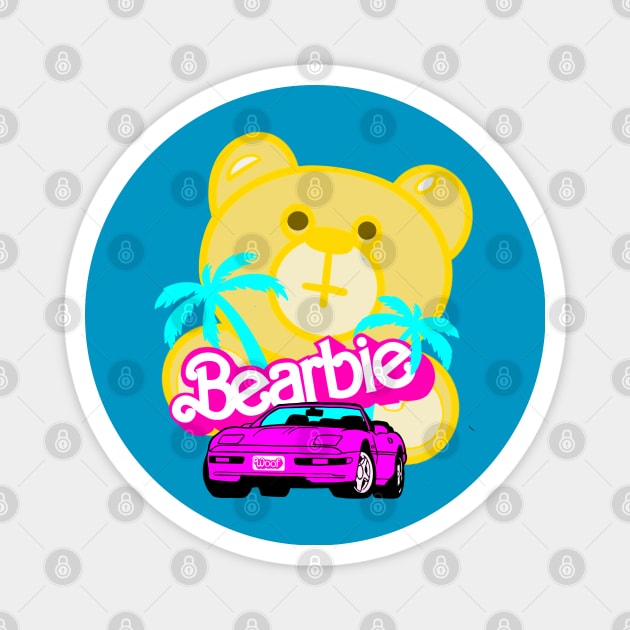 MALIBU BEARBIE Magnet by ART by RAP